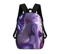sinyumoney Anime Girl with Butterflies Sacs À Dos Décontractés Pour Enfants, Sacs D'école Pour Adolescents, Filles Et Garçons, Sacs À Dos Pour Livres 17inch