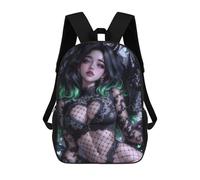 sinyumoney Anime Girl with Dragon Sac À Dos Scolaire Pour Enfants, Sac À Dos De Voyage Décontracté, Grand Sac À Dos Pour Garçons Et Filles 17inch