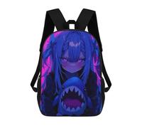 sinyumoney Anime Girl with Shark Plush Sac À Dos, Cartable Imprimé En 3D, Sac À Goûter, Sac À Dos De Voyage, Sac À Dos Entre Amis, Sac À Dos Scolaire Pour Filles Et Garçons 17inch