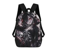 sinyumoney Anime Girl with Skulls Sac À Dos, Cartable Imprimé En 3D, Sac À Goûter, Sac À Dos De Voyage, Sac À Dos Entre Amis, Sac À Dos Scolaire Pour Filles Et Garçons 17inch