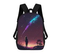 sinyumoney Anime Milky Way Galaxy Sac À Dos Scolaire Pour Filles Et Garçons, Grand Sac À Dos Léger Pour Enfants Et Étudiants 17inch
