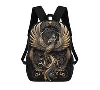 sinyumoney Apex Golden Phoenix Sac À Dos Scolaire Imperméable - Idéal Pour Les Voyages, Le Travail Et Le Quotidien 17inch