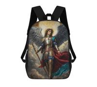 sinyumoney Archangel of The Infinite Light Sac À Dos Scolaire Enfant Tendance Et Décontracté, Sac À Dos Imprimé En 3D Pour Garçon, Grand Sac À Dos 17inch