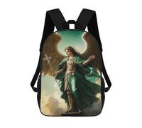sinyumoney Archangel Raphael Sac À Dos Scolaire Enfant Tendance Et Décontracté, Sac À Dos Imprimé En 3D Pour Garçon, Grand Sac À Dos 17inch