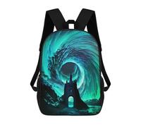 sinyumoney Arctic Lighthouse Sac À Dos Scolaire Pour Enfants, Sac D'école Imprimé En 3D, Sac D'école Tendance Pour Garçons, Élèves Du Primaire Et Du Collège 17inch