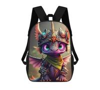 sinyumoney Armored Dragonling Sac À Dos En Peluche À Motif Dessin Animé, Sac À Dos 3D Pour Enfants, Idée Cadeau D'anniversaire Pour Garçons Et Filles 17inch