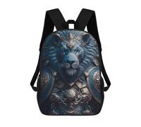 sinyumoney Armored Lion Guardian Sac À Dos En Peluche À Motif Dessin Animé, Sac À Dos 3D Pour Enfants, Idée Cadeau D'anniversaire Pour Garçons Et Filles 17inch
