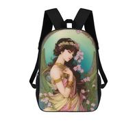 sinyumoney Art Nouveau Persephone Sacs À Dos Pour Enfants, Cartables Imprimés En 3D, Sacs À Dos Pour Élèves Du Primaire Et Du Collège (garçons Et Filles) 17inch