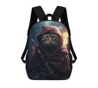 sinyumoney Assasins Creed Ninja Cat Sac À Dos Avec Poche, Sacs À Dos Imprimés En 3D, Sacs De Voyage, Sacs À Livres, Sacs D'école Pour Enfants 17inch