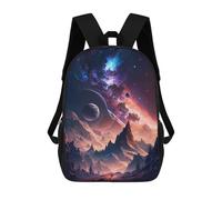 sinyumoney Astral Peaks Sac À Dos Imprimé En 3D Pour Enfants, Sac D'école, Sac De Voyage Grande Capacité, Sac À Livres, Sac À Dos Pour Enfants 17inch
