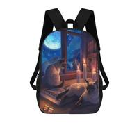 sinyumoney Astrological Cats Sac À Dos Scolaire Imprimé En 3D Pour Enfants, Sac À Dos Garçon/fille, Sac De Voyage Pour Enfants 17inch