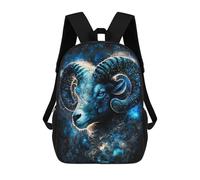 sinyumoney Astrology The Ram's Celestial Majesty Sac À Dos Enfant, Sac D'école, Sac À Dos Imprimé 3D Avec Motif De Dessin Animé, Grande Capacité, Pour Garçons Et Filles 17inch