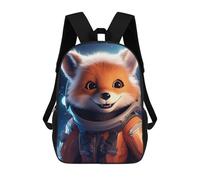 sinyumoney Astronaut Baby Red Fox Sacs À Dos Scolaires Pour Enfants, Sac D'école Imprimé En 3D Pour Garçons, Élèves Du Primaire Et Du Collège 17inch