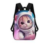 sinyumoney Astronaut Baby Red Kitten Sacs À Dos Pour Enfants 17inch Sac À Dos Scolaire, Sac Imprimé En 3D, Cartable Pour Enfants, Sac De Voyage, Sac À Dos Garçon Fille, Sac D'école Pour Enfants