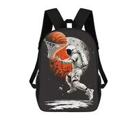 sinyumoney Astronaut Basketball Sacs À Dos Scolaires Pour Enfants, Sac D'école Imprimé En 3D Pour Garçons, Élèves Du Primaire Et Du Collège 17inch