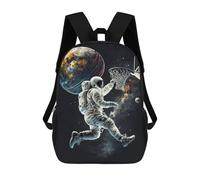 sinyumoney Astronaut Basketball Space Sacs À Dos Imprimés En 3D 17inch Sac À Dos Scolaire Pour Enfants, Sac À Dos Décontracté Pour La Journée, Sac De Voyage Décontracté Pour Les Élèves Du Collège