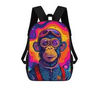 sinyumoney Astronaut Chimp Space Sac À Dos Pour Garçons Et Adolescents, Sacs À Dos Pour Filles, Sacs À Dos Pour Tout-petits, Sacs À Livres Pour L'école Primaire Et Le Collège 17inch