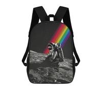 sinyumoney Astronaut Cosmic Rainbow Sacs À Dos Scolaires Pour Enfants, Sac D'école Tendance, Sac D'école Imprimé En 3D Pour Garçons, Élèves Du Primaire Et Du Collège 17inch