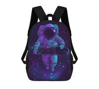 sinyumoney Astronaut DJ in Space Sacs À Dos Scolaires Pour Enfants, Sac D'école Imprimé En 3D Pour Garçons, Élèves Du Primaire Et Du Collège 17inch