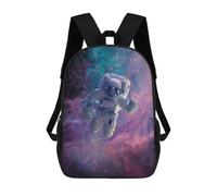 sinyumoney Astronaut Floating in Space-1 Sac À Dos Scolaire Pour Enfants, 43 Cm (17 Pouces), Imprimé En 3D, Pour Garçons, Élèves Du Primaire Et Du Collège