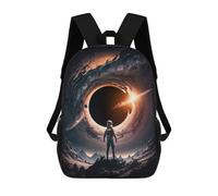 sinyumoney Astronaut Gazing Into Black Hole Sac À Dos Scolaire Pour Enfants Imprimé En 3D, Idéal Pour Les Voyages Et Les Livres 17inch