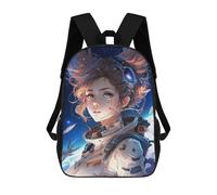 sinyumoney Astronaut Girl Sacs À Dos Scolaires Pour Enfants, Sac D'école Imprimé En 3D Pour Garçons, Élèves Du Primaire Et Du Collège 17inch
