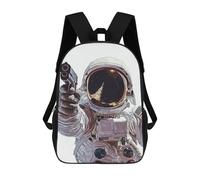 sinyumoney Astronaut Holding A Gun Sac À Dos Scolaire Imprimé En 3D, Sac À Dos Décontracté Pour Enfants, Sac D'école Imprimé En 3D Pour Garçons, Primaire Et Collège 17inch