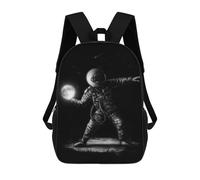 sinyumoney Astronaut Holding Moon T-Shirt Sac À Dos Imprimé Pour Enfants, Sac D'école, Sac De Voyage Pour Adultes Et Enfants 17inch