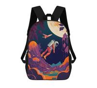 sinyumoney Astronaut in A Fantasy Forest Sac À Dos Scolaire Pour Enfants, Imprimé En 3D, Tendance Et Décontracté, Pour Garçons, Élèves Du Primaire Et Du Collège 17inch