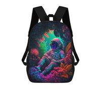 sinyumoney Astronaut in Alien Garden Sac À Dos Scolaire Pour Enfants, Imprimé En 3D, Tendance Et Décontracté, Pour Garçons, Élèves Du Primaire Et Du Collège 17inch