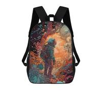 sinyumoney Astronaut in Cosmic Chaos Sac À Dos Enfant, Sac À Dos Anime, Grand Sac À Dos Enfant, Sac À Dos Imprimé En 3D Pour Enfants, Cartable, Cartable Pour Garçons Et Filles 17inch