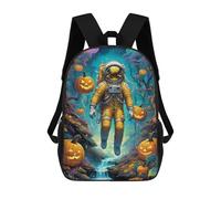 sinyumoney Astronaut in Halloween Forest -2 Sac À Dos Enfant, Cartable, Sacs À Dos Scolaires Imprimés En 3D Pour Élèves Du Primaire Et Du Collège, Cadeau D'anniversaire Pour Adolescents 17inch