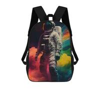 sinyumoney Astronaut in Rainbow Clouds Sacs À Dos Scolaires Pour Garçons Et Filles, Sacs À Dos Décontractés Pour Le Sport, Sacs À Dos De Grande Capacité Pour L'école Primaire 17inch