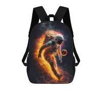 sinyumoney Astronaut in Space -143 Sac À Dos Scolaire Pour Enfants, Imprimé En 3D, Pour Garçons, Élèves Du Primaire Et Du Collège 17inch
