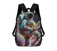 sinyumoney Astronaut in Space Playing Guitar Sac À Dos Scolaire Pour Enfants, Imprimé En 3D, Sac À Dos Tendance Pour Garçons, Élèves Du Primaire Et Du Collège 17inch
