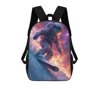 sinyumoney Astronaut in Space Surfer Sacs À Dos Imprimés En 3D 17inch Sac À Dos Scolaire Pour Enfants, Sac À Dos Décontracté Pour La Journée, Sac De Voyage Décontracté Pour Les Élèves Du Collège