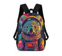 sinyumoney Astronaut Koala Space Sac À Dos Enfant, Cartable Imprimé En 3D Pour Garçons Et Adolescents 17inch