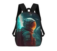 sinyumoney Astronaut Lost in Space Sac À Dos Scolaire Pour Enfants, Sac D'école Imprimé En 3D, Sac D'école Tendance Pour Garçons, Élèves Du Primaire Et Du Collège 17inch