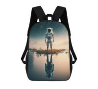 sinyumoney Astronaut on Alien Planet -10 Sac À Dos Enfant Tendance Et Amusant, Sac À Dos Pour Garçons Et Adolescents, Sac D'école Imprimé En 3D Pour Garçons 17inch