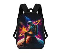 sinyumoney Astronaut on Alien Planet Sacs À Dos, Sac À Dos Enfant, Sac D'école, Sac À Dos De Voyage Imprimé En 3D, Accessoire De Mode, Sac À Dos Imperméable Pour Enfants 17inch