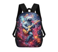 sinyumoney Astronaut Playing Guitar in Space -13 Sacs À Dos Scolaires Pour Garçons Et Filles, Sacs À Dos Décontractés Pour Le Sport, Sacs À Dos De Grande Capacité Pour L'école Primaire 17inch
