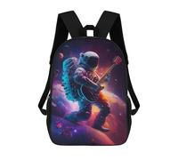 sinyumoney Astronaut Playing Guitar in Space -3 Sac À Dos, Cartable Imprimé En 3D, Sac À Goûter, Sac À Dos De Voyage, Sac À Dos Entre Amis, Sac À Dos Scolaire Pour Filles Et Garçons 17inch