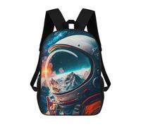 sinyumoney Astronaut Reflection 12 Sac À Dos Enfant, Sac D'école, Sac À Dos Imprimé 3D Avec Motif De Dessin Animé, Grande Capacité, Pour Garçons Et Filles 17inch