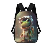 sinyumoney Astronaut Space Frog Sac À Dos Scolaire Pour Enfants Imprimé En 3D, Idéal Pour Les Voyages Et Les Lectures, Pour Les Garçons Et Les Élèves Du Primaire 17inch