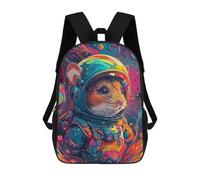 sinyumoney Astronaut Space Hamster Sacs À Dos Scolaires Pour Enfants, Sac D'école Imprimé En 3D Pour Garçons, Élèves Du Primaire Et Du Collège 17inch