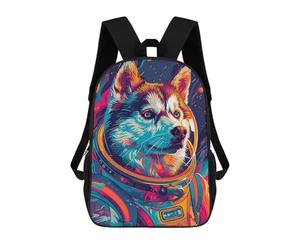 sinyumoney Astronaut Space Husky Sac À Dos Scolaire Pour Filles Et Garçons, Grand Sac À Dos Léger Pour Enfants Et Étudiants 17inch