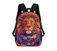 sinyumoney Astronaut Space Lion Sacs À Dos Pour Enfants, Cartables, Sacs À Dos Scolaires Imprimés En 3D, Sacs À Dos De Voyage Tendance Pour Enfants (primaire, Collège) 17inch