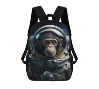 sinyumoney Astronaut Space Monkey Sac À Dos Scolaire Pour Enfants, Grand Sac À Dos 3D, Cadeau Pour Enfants 17inch