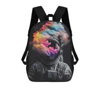 sinyumoney Astronaut With Colorful Nebula Sacs À Dos Scolaires Pour Enfants, Sac D'école Imprimé En 3D Pour Garçons, Élèves Du Primaire Et Du Collège 17inch