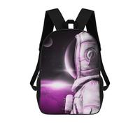 sinyumoney Astronaut with Spacesuit Sac À Dos Scolaire Pour Enfants, Imprimé En 3D, Pour Garçons, Élèves Du Primaire Et Du Collège 17inch